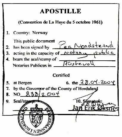 apostille