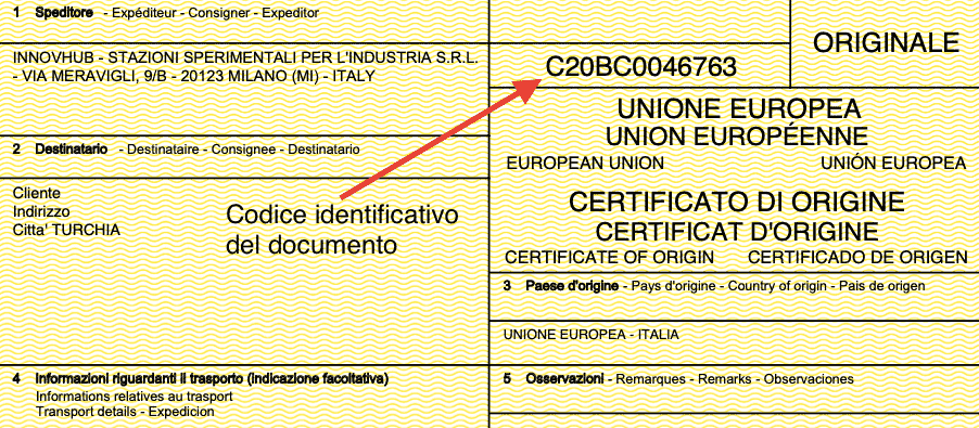 Codice identificativo