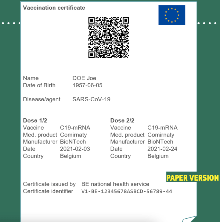 passaporto vaccinale europeo